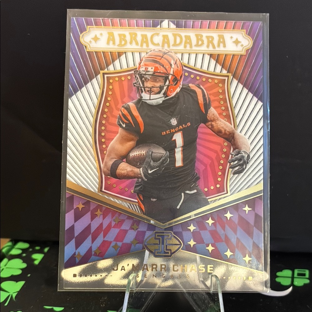 Jamarr Chase Panini Abracadabra Trading Card - Purple and Gold